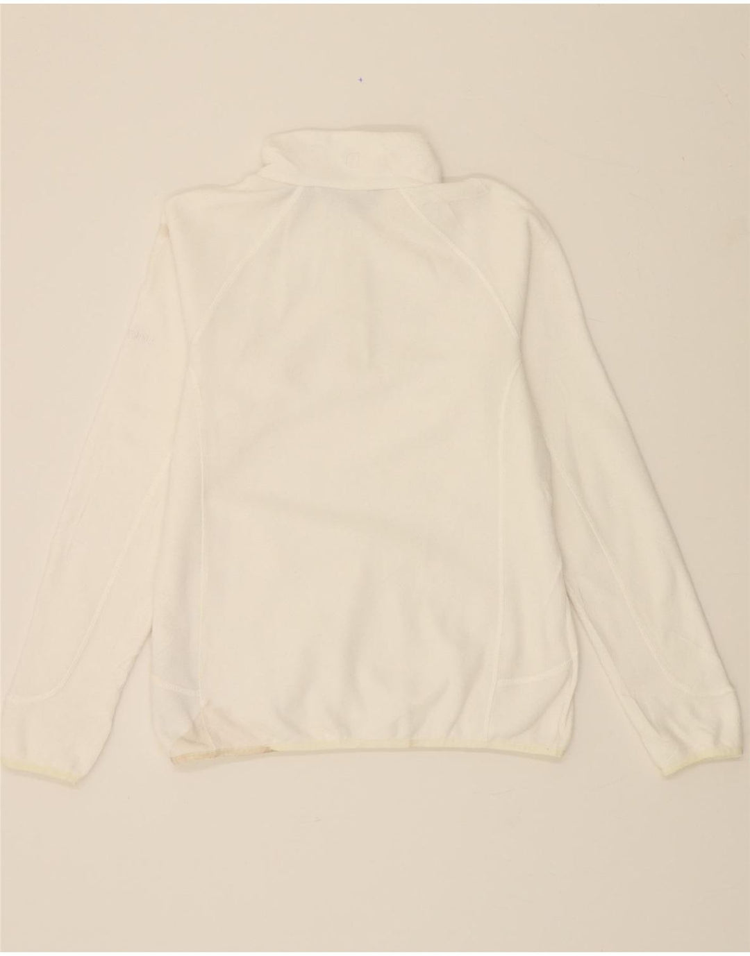 BERGHAUS Damen-Fleecepullover mit Reißverschluss am Hals, UK 14, Größe L, Weiß, Polyester