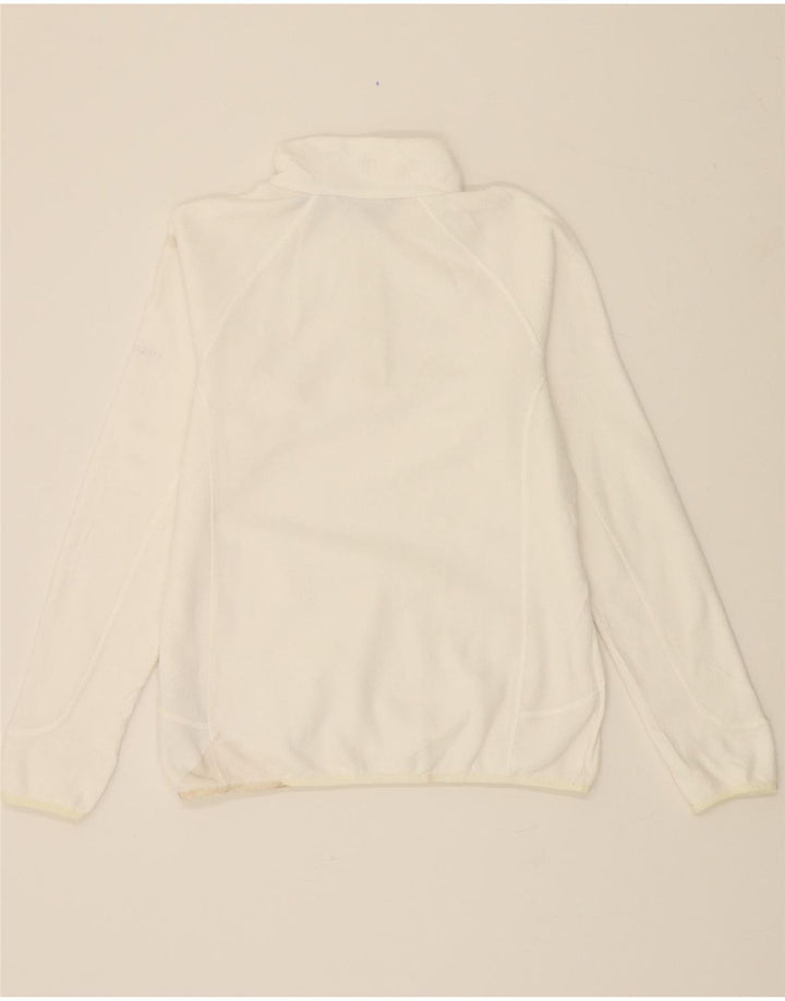 BERGHAUS Damen-Fleecepullover mit Reißverschluss am Hals, UK 14, Größe L, Weiß, Polyester
