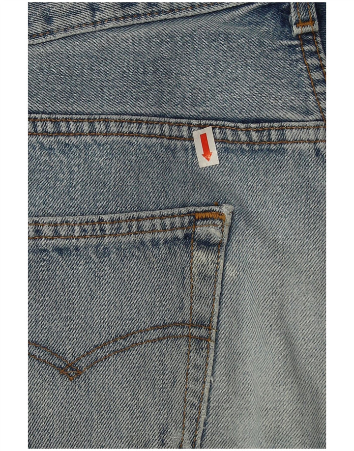 Levi's Herren 501 Distressed Straight Jeans W32 L27 Blaue Baumwolle