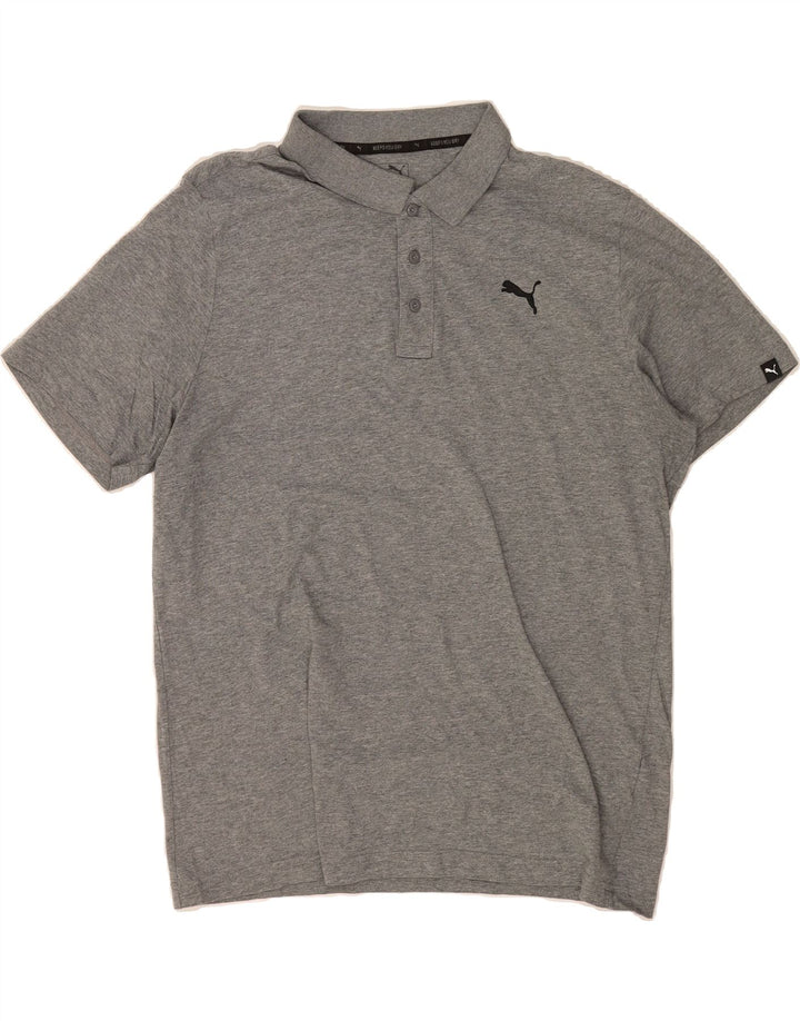 PUMA Mens Polo Shirt Large Grey Cotton Vintage Puma and Second-Hand Puma from Messina Hembry 