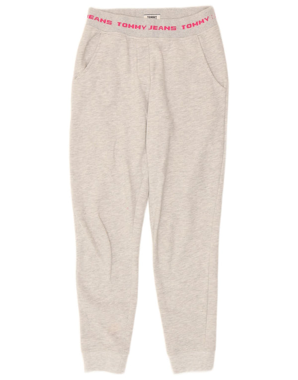 Tommy Hilfiger Damen-Trainingsanzug mit Grafik, Jogginghose, Größe 6, XS, Grau