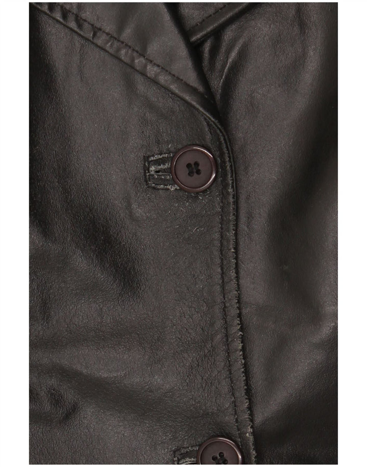 K'S Damen Lederjacke IT 48 XL Schwarz