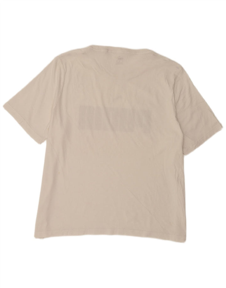 Puma Herren Grafik T-Shirt Top 2XL Weiße Baumwolle