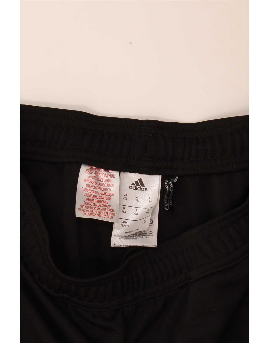 Adidas Jungen Climacool Trainingshose 13-14 Jahre XL Schwarz Polyester