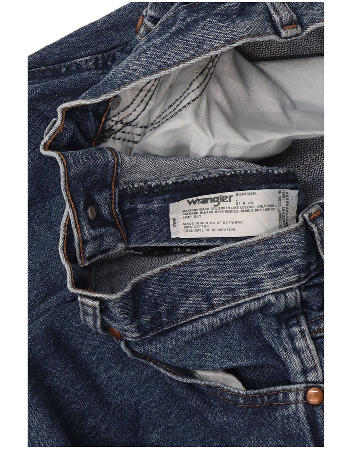 Wrangler Herren Straight Jeans W31 L34 Blaue Baumwolle
