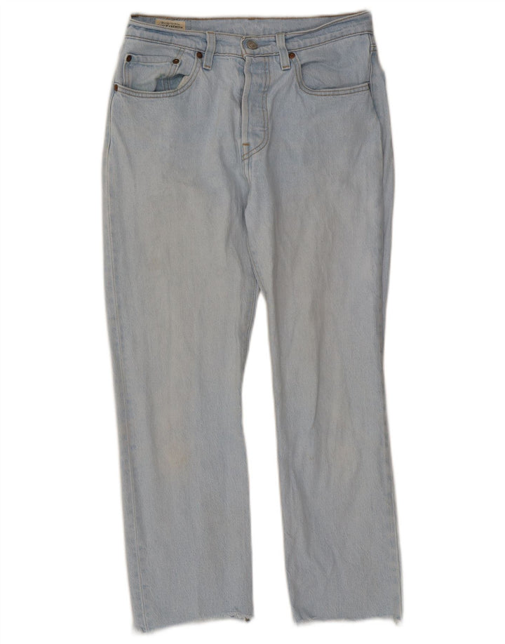 Levi's Damen 501 Straight Jeans W27 L26 Blaue Baumwolle