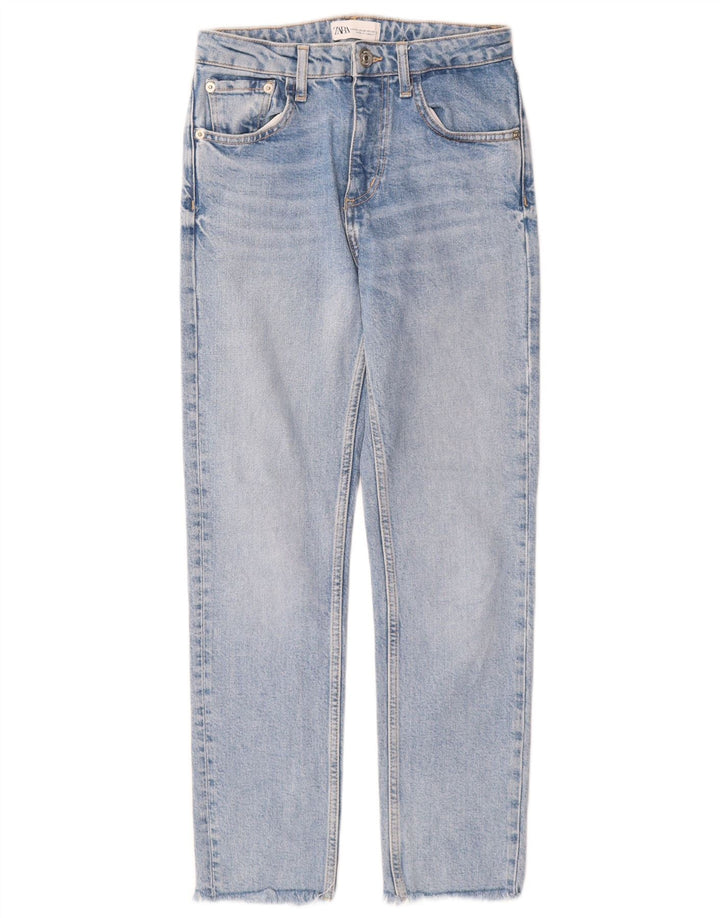 Zara Damen Slim Jeans EU 34 2XS W24 L26 Blau