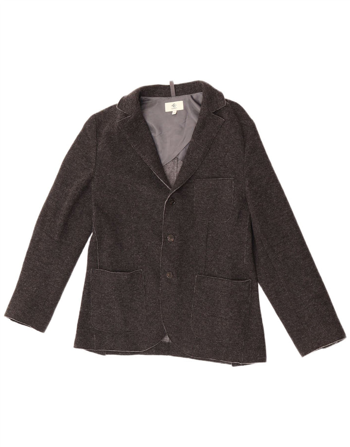 Cerruti 1881 Damen 3-Knopf-Blazerjacke IT 50 XL Graue Wolle