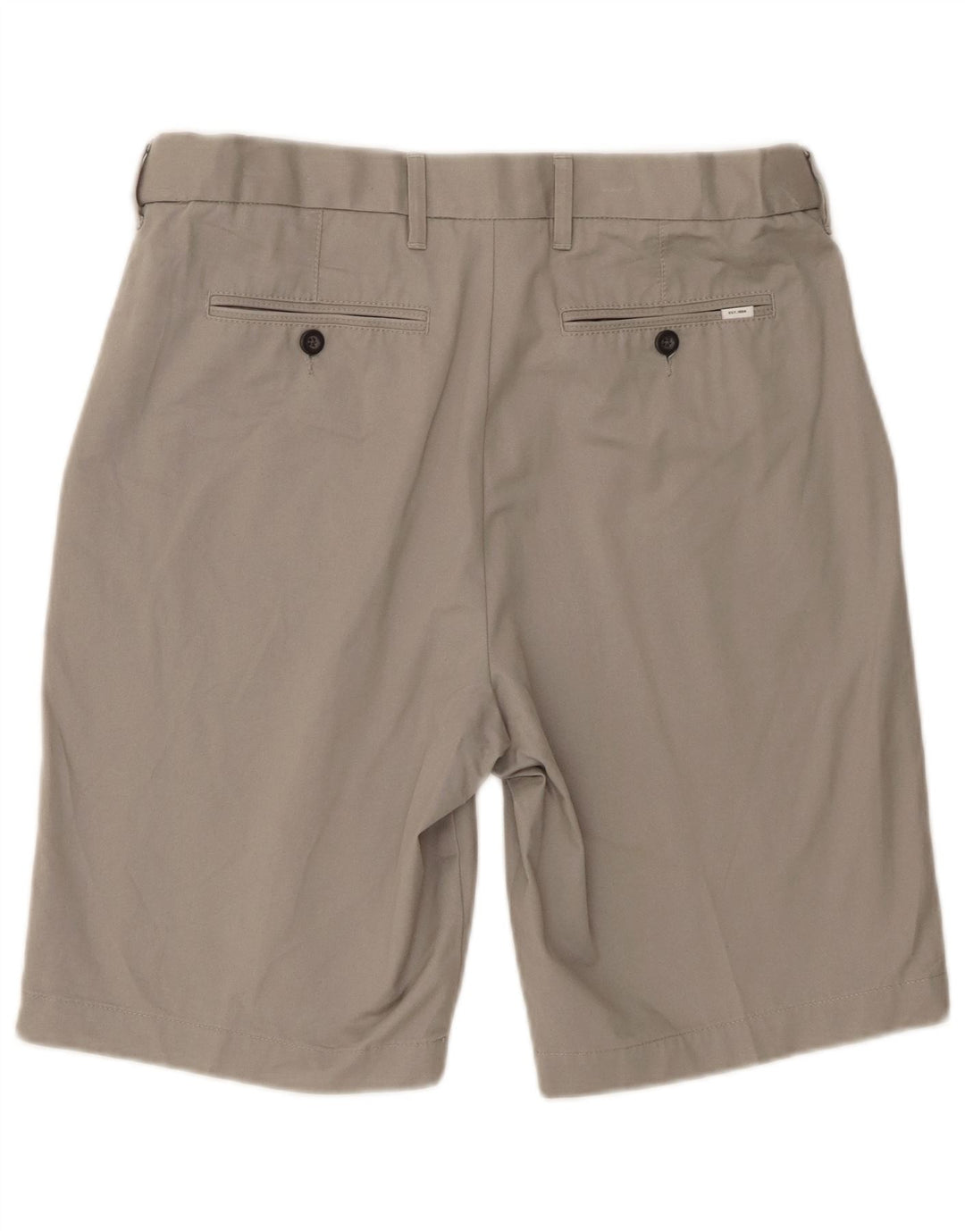 Marks & Spencer Herren Chinoshorts W34 Large Grau Baumwolle