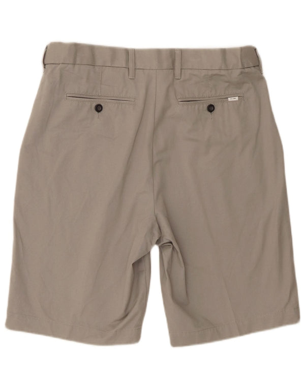 Marks & Spencer Herren Chinoshorts W34 Large Grau Baumwolle