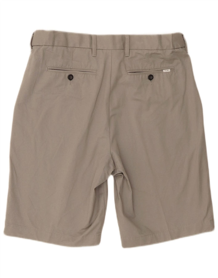 Marks & Spencer Herren Chinoshorts W34 Large Grau Baumwolle