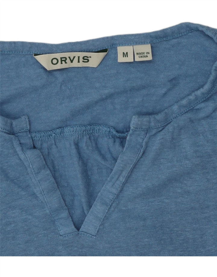 ORVIS Womens Oversized T-Shirt Top UK 14 Medium Blue Vintage Orvis and Second-Hand Orvis from Messina Hembry 