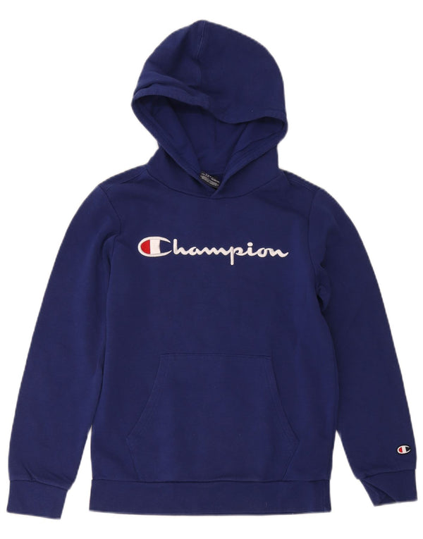 Champion Kapuzenpullover mit Grafik für Jungen, 11–12 Jahre, Größe L, Marineblau, Baumwolle