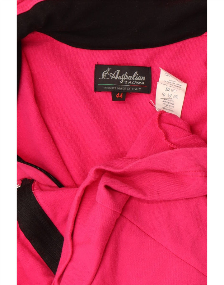 AUSTRALIAN L'ALPINA Damen-Trainingsanzug-Top-Jacke IT 44 mittelrosa Baumwolle