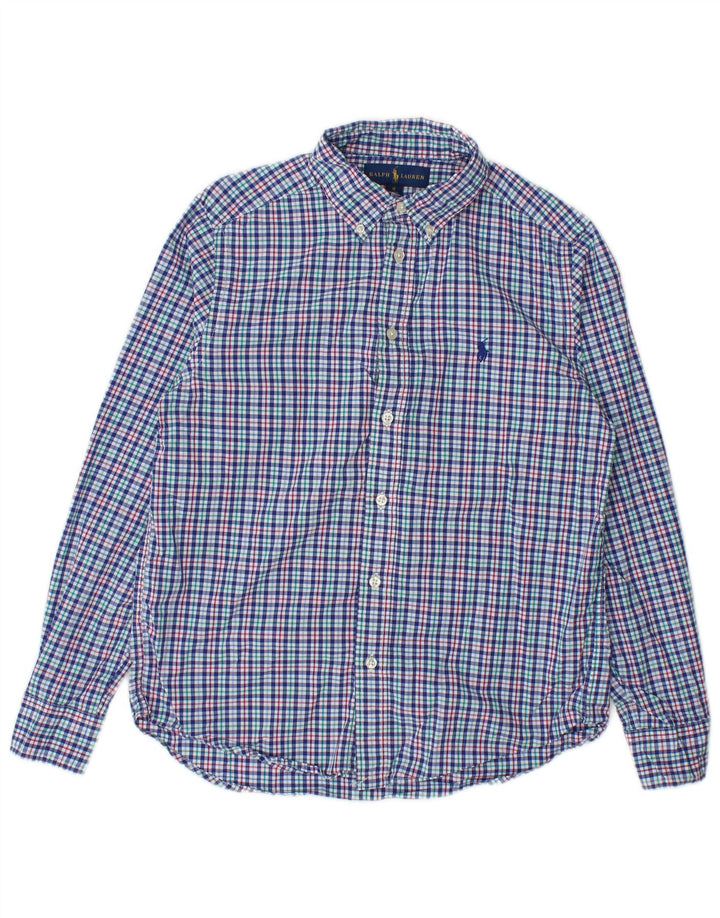 Ralph Lauren Hemd für Jungen, 13–14 Jahre, blaues Gingham-Baumwolle