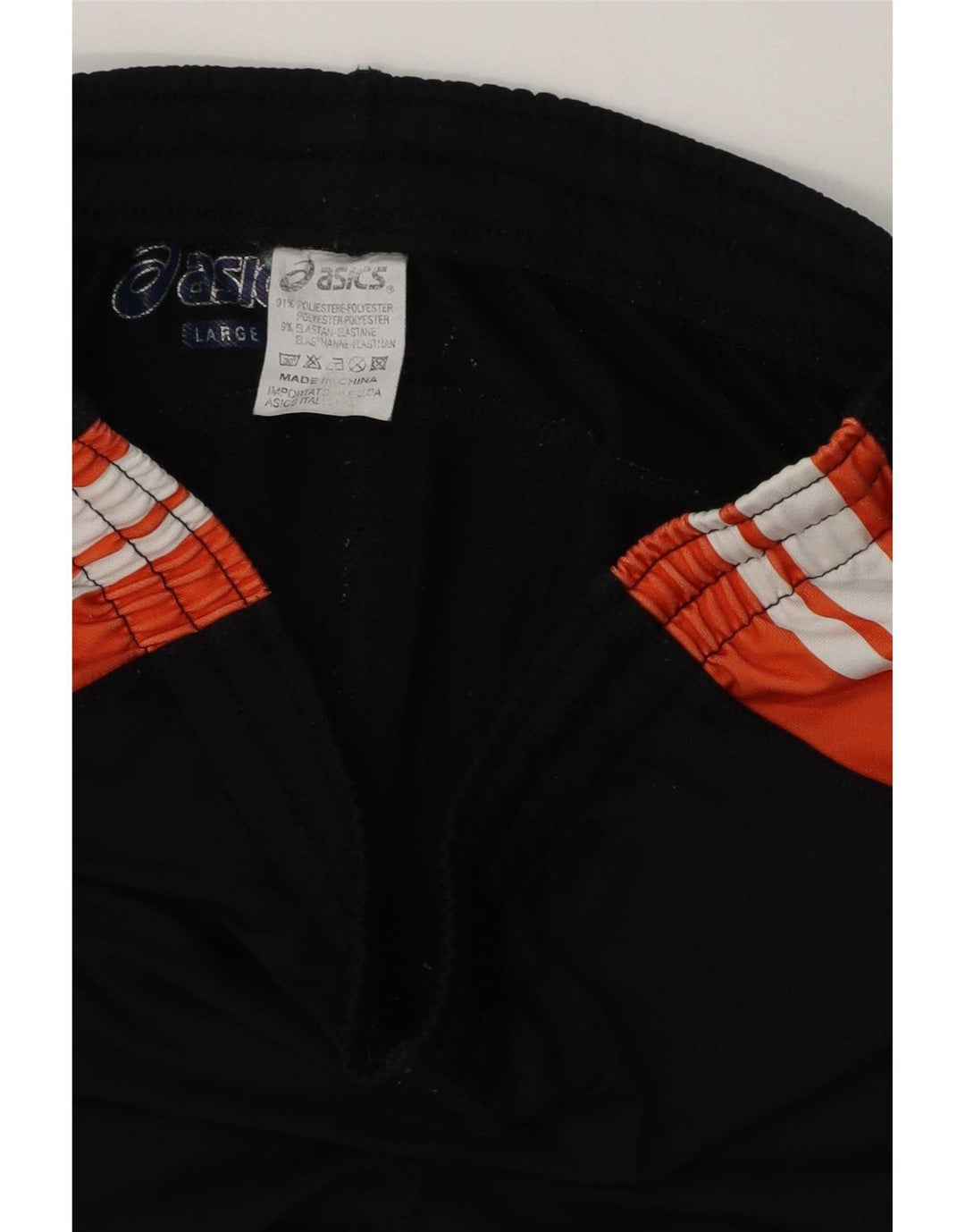 Asics Damen Bermuda Sportshorts UK 14 Large Schwarz Colourblock Polyester