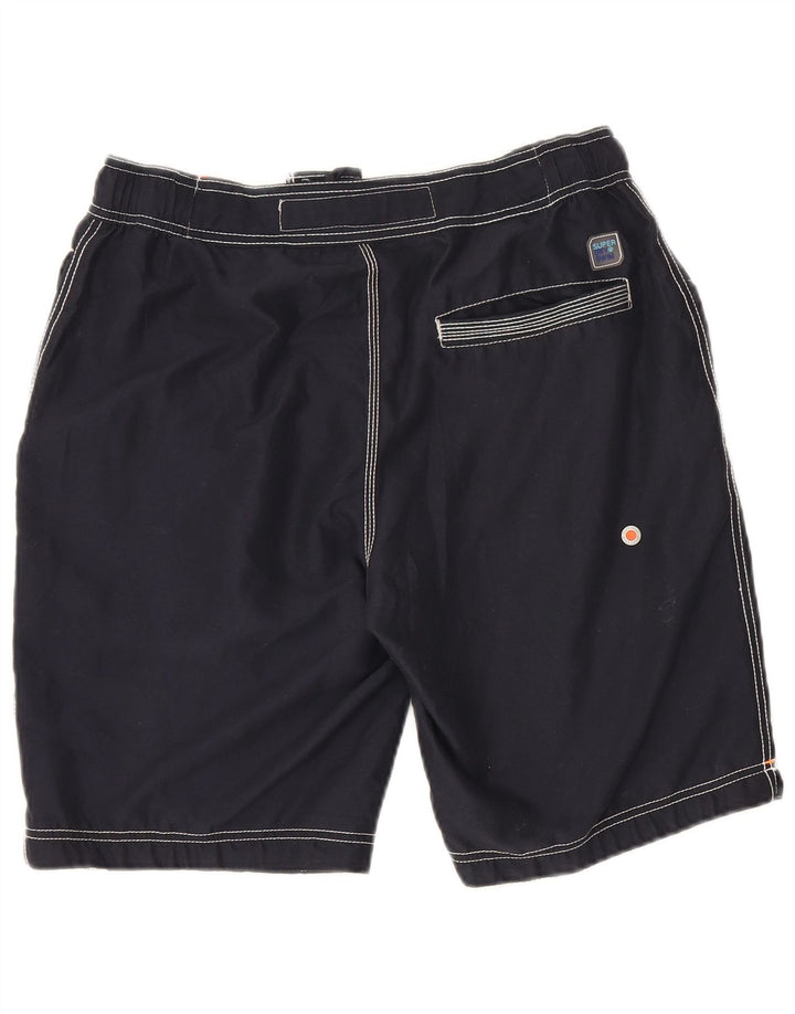 Superdry Herren Graphic Regular Badeshorts, groß, Marineblau, Polyester