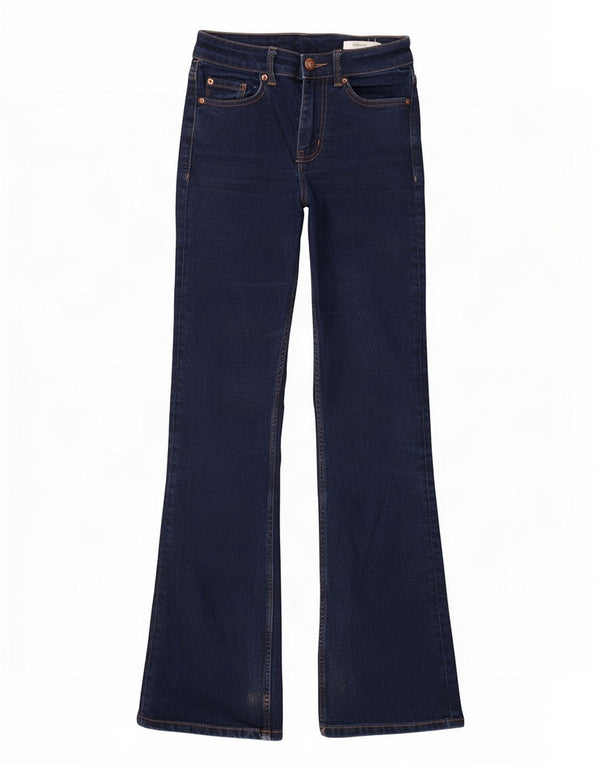 Marks & Spencer Damen The Eva Bootcut Jeans UK 8 Small W26 L31 Marineblau