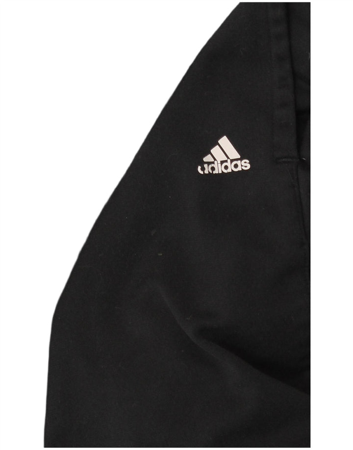 Adidas Herren-Trainingshose, groß, aus schwarzem Polyester