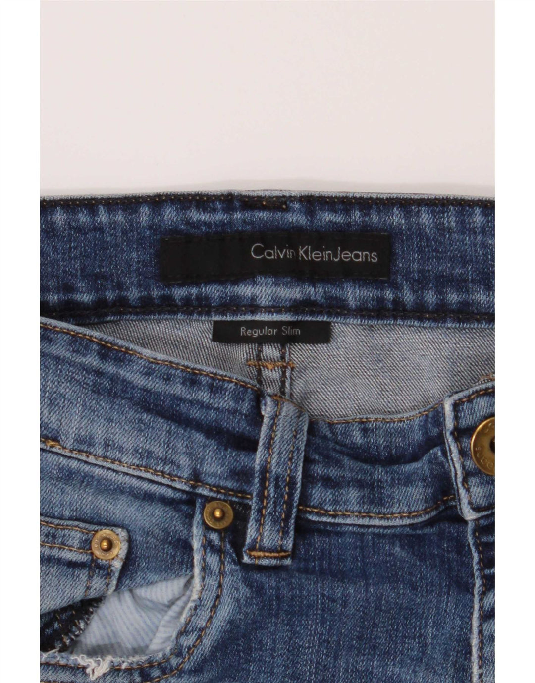 Calvin Klein Herren Slim Jeans W34 L32 Blau