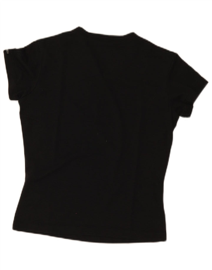 Columbia Damen T-Shirt Top UK 12 Medium Schwarz Polyester