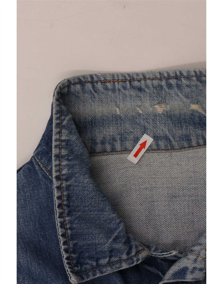 Rifle Herren Jeansjacke IT 48 mittelblaue Baumwolle