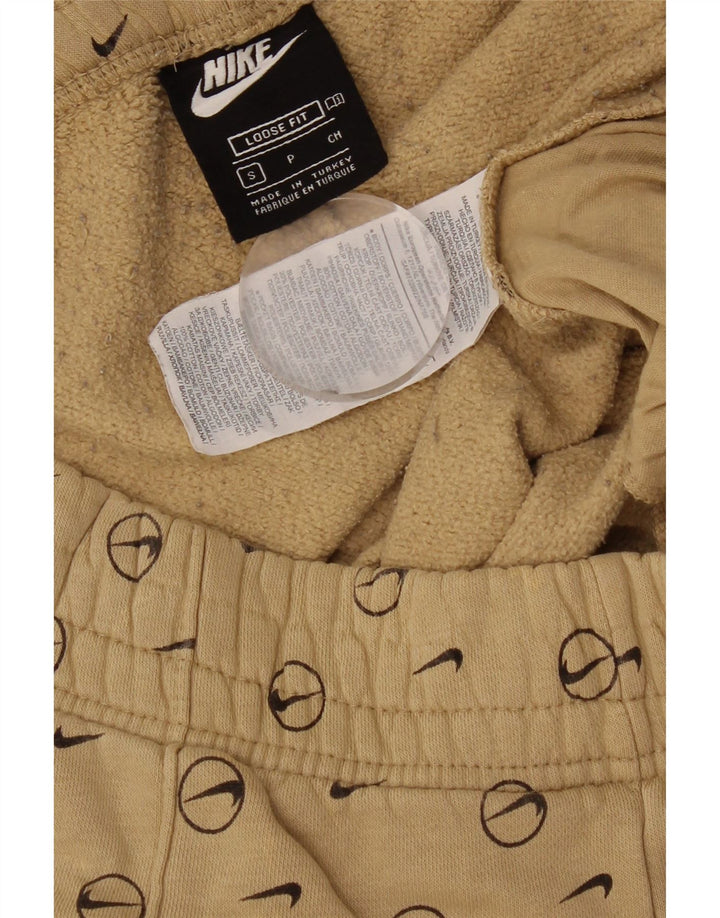 Nike Herren-Trainingsanzughose mit Grafik, Größe S, beige, geometrisch