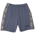 ASICS Herren Graphic Sport Shorts XL Blau gefleckte Baumwolle