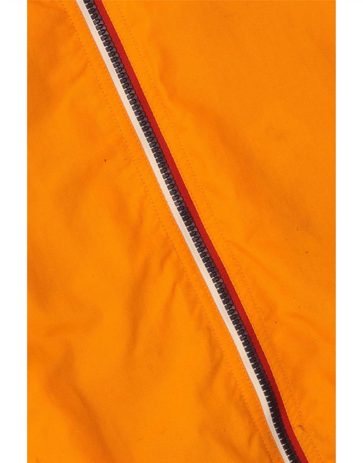 Tommy Hilfiger Herren Bomberjacke UK 38 Medium Orange Colourblock Polyamid