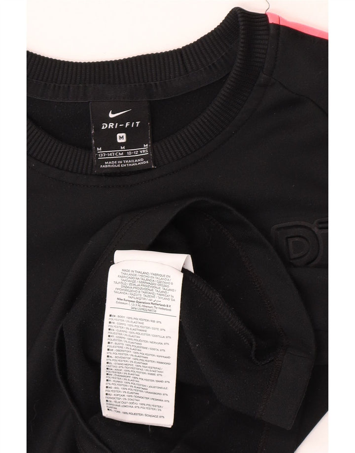 Nike Jungen Dri Fit Graphic Sweatshirt Pullover 10–11 Jahre Medium Schwarz