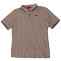 Kappa Herren-Poloshirt, klein, grau gefleckte Baumwolle