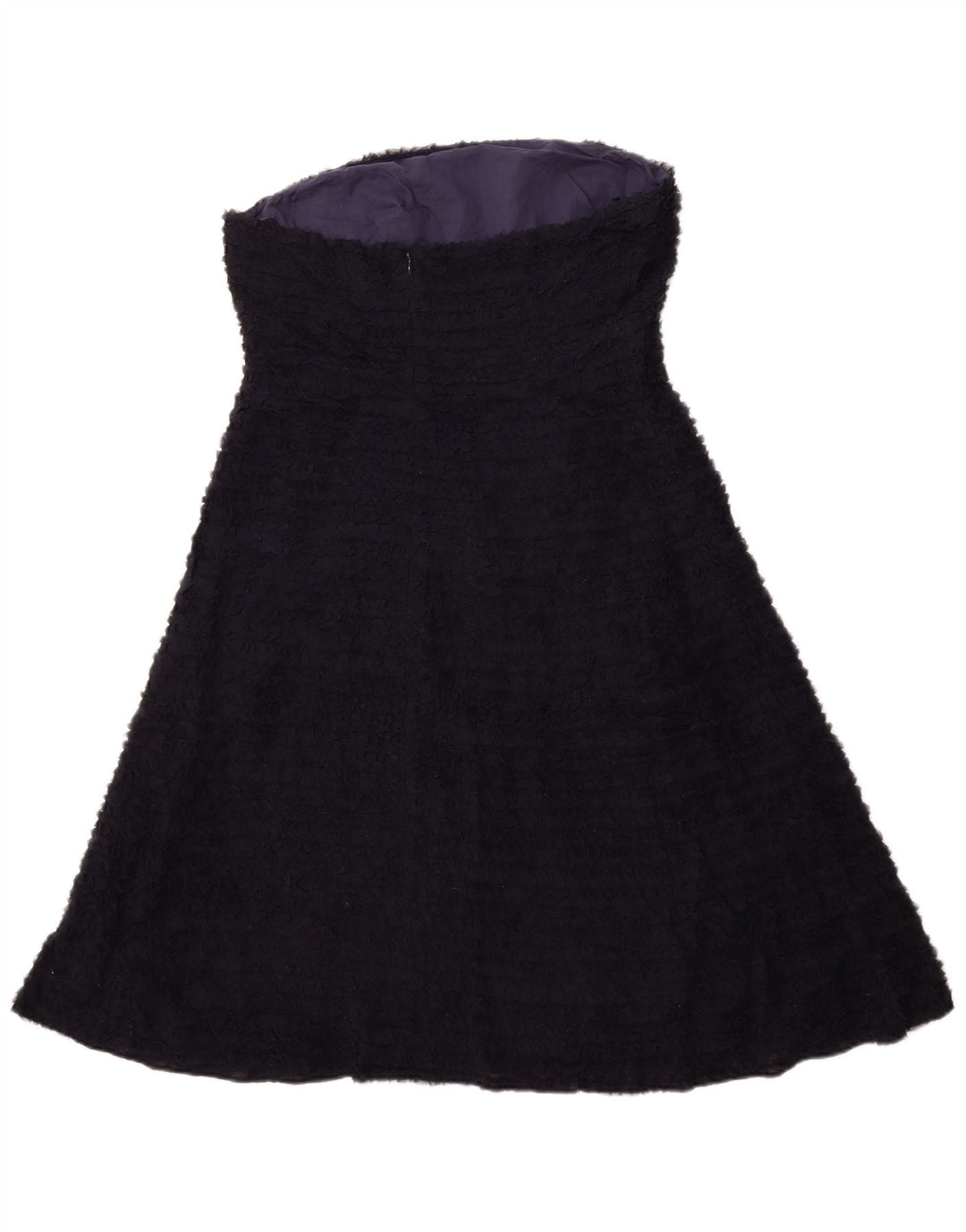 J. CREW Damen Trägerloses Kleid UK 12 Medium Marineblau