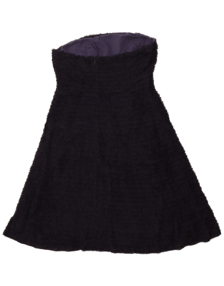 J. CREW Damen Trägerloses Kleid UK 12 Medium Marineblau