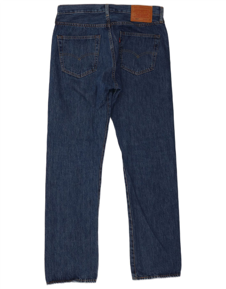 Levi's Herren 501 Straight Jeans W32 L32 Blaue Baumwolle