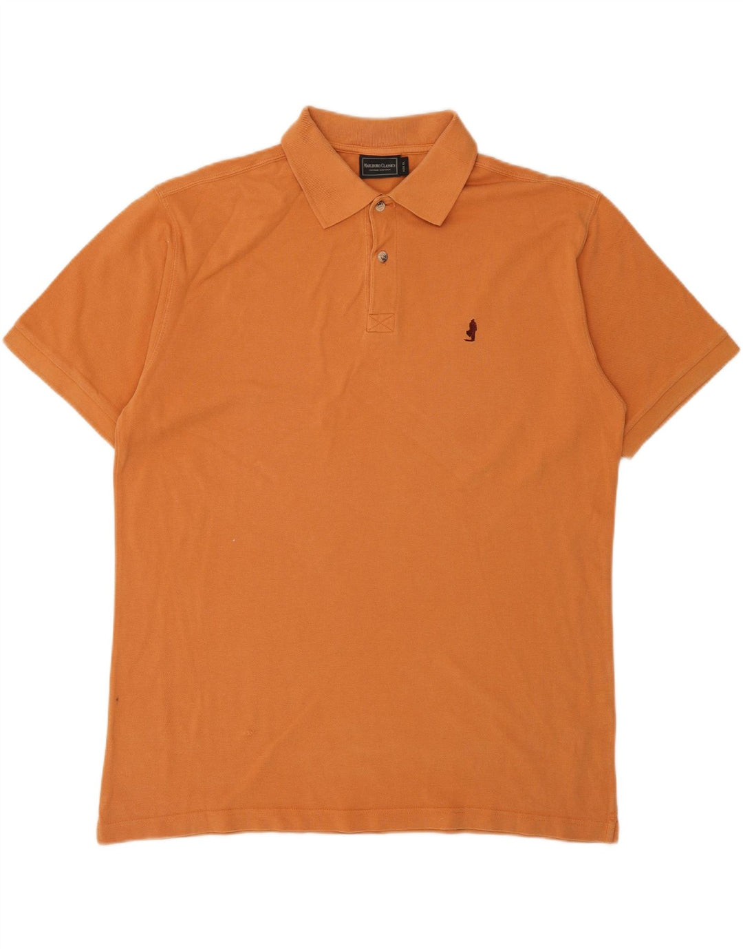MARLBORO CLASSICS Herren Poloshirt XL Orange Baumwolle