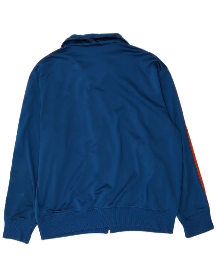 Adidas Herren-Trainingsanzug-Oberteil, große Jacke aus marineblauem Polyester