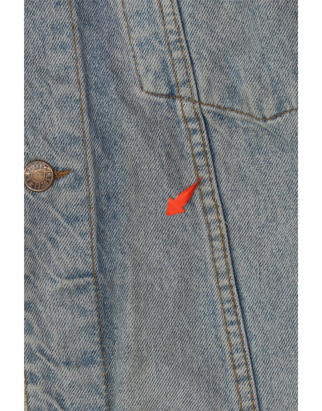 CASSUCI Herren Jeansjacke UK 42 XL Blaue Baumwolle