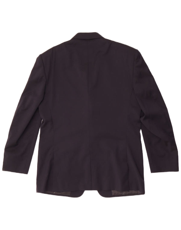 Cerruti 1881 Herren 3-Knopf-Blazerjacke IT 52 XL Marineblaue Wolle