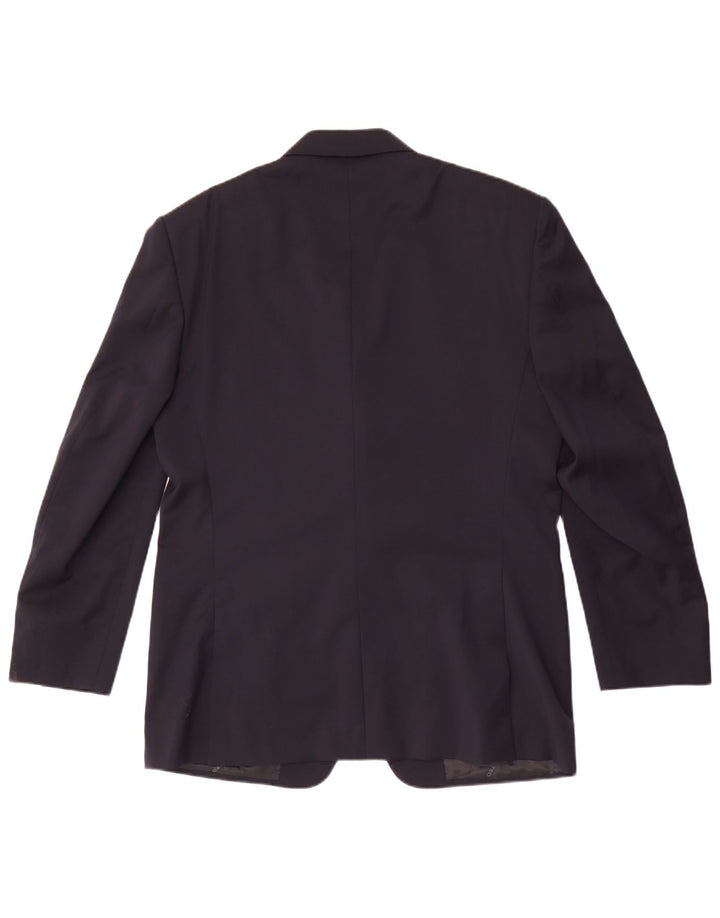 Cerruti 1881 Herren 3-Knopf-Blazerjacke IT 52 XL Marineblaue Wolle