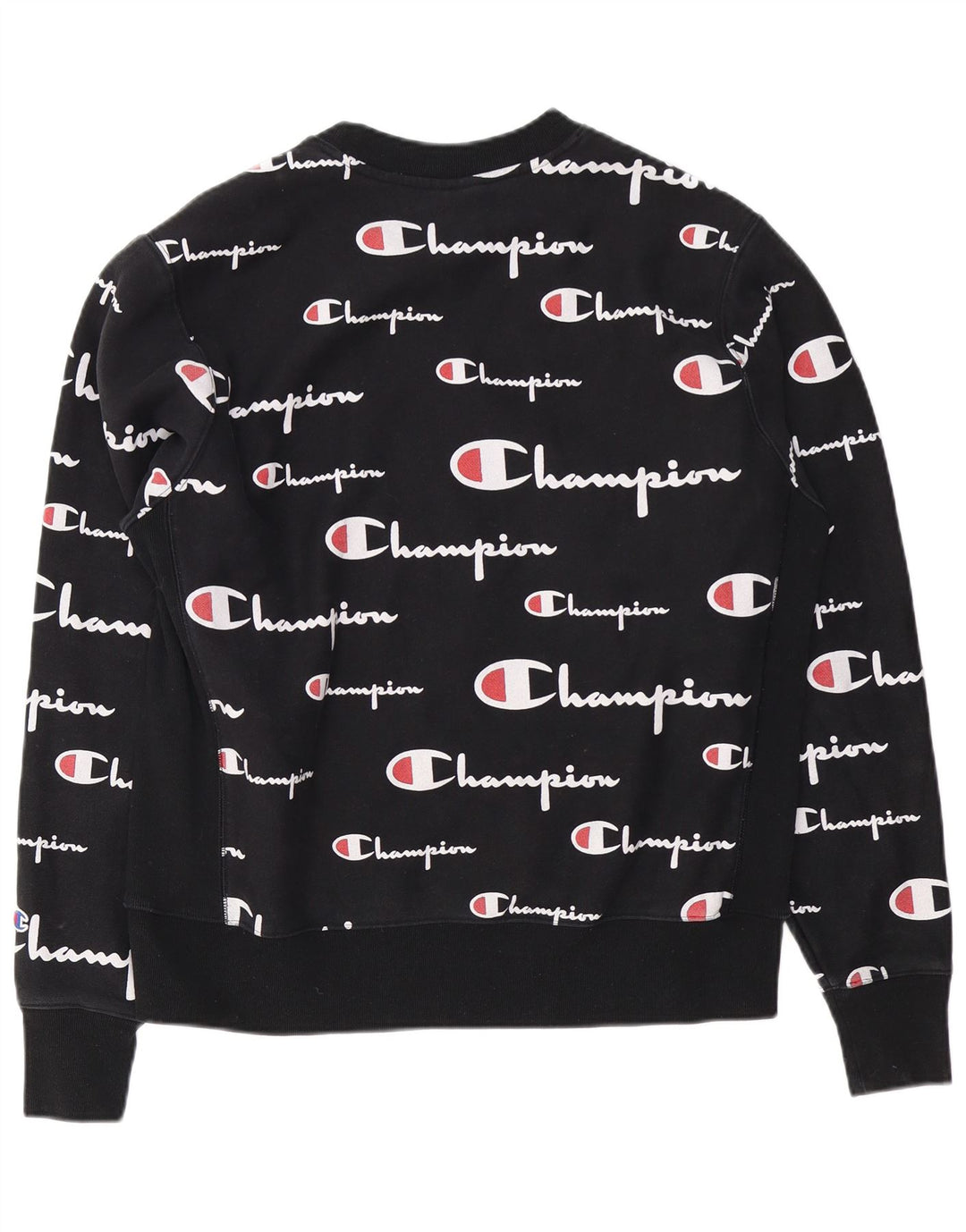 Champion Herren-Sweatshirt mit Grafik, groß, aus schwarzer Baumwolle