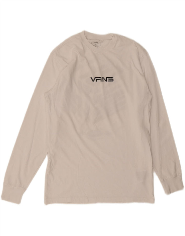 Vans Herren-Oberteil mit klassischer Passform und Grafik, langärmlig, mittelweiße Baumwolle