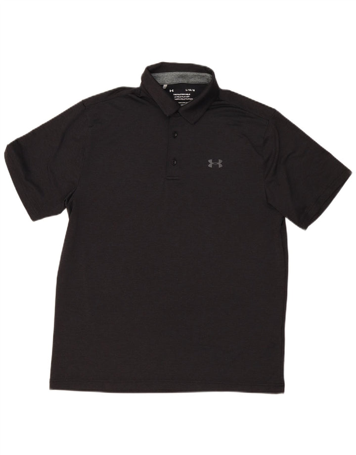 Under Armour Herren-Poloshirt, großes schwarzes Polyester