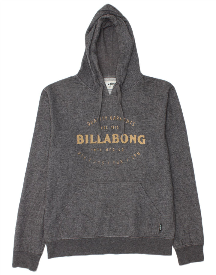 Billabong Herren-Kapuzenpullover mit Grafik, mittelgrau geflecktes Polyester