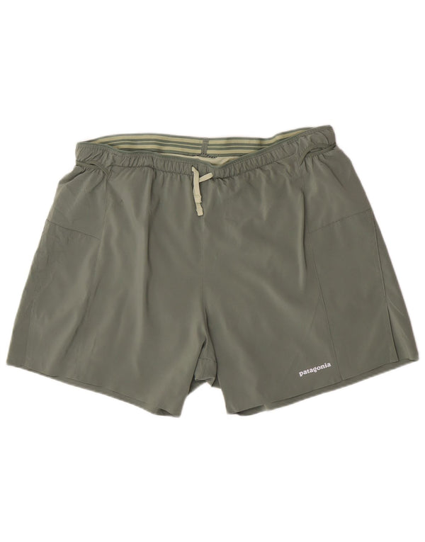 Patagonia Damen Sportshorts UK 14 Large Khaki Polyester