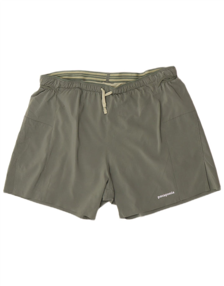 Patagonia Damen Sportshorts UK 14 Large Khaki Polyester