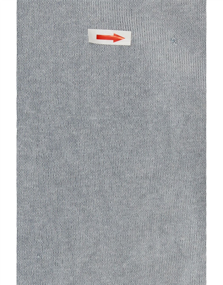 Jack & Jones Herren-Pullover mit U-Boot-Ausschnitt, mittelblaue Baumwolle