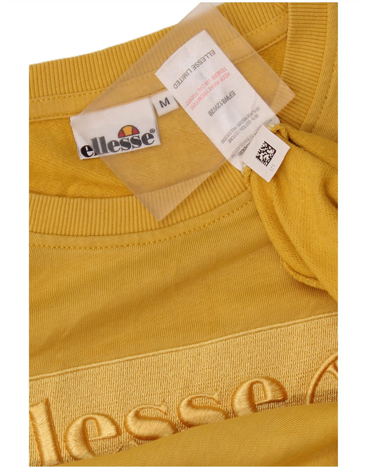 Ellesse Herren-Sweatshirt mit Grafik, mittelgelbe Baumwolle