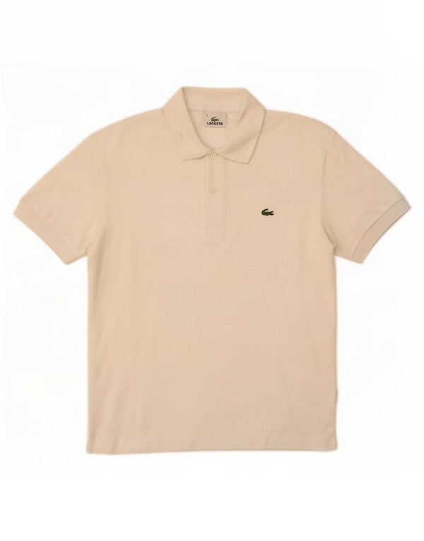 Lacoste Mens Polo Shirt Size 3 Small White Cotton