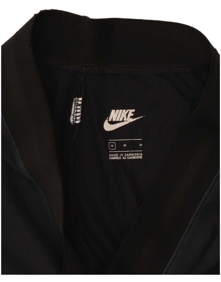 Nike Damen Graphic Leggings UK 12 Medium Schwarz