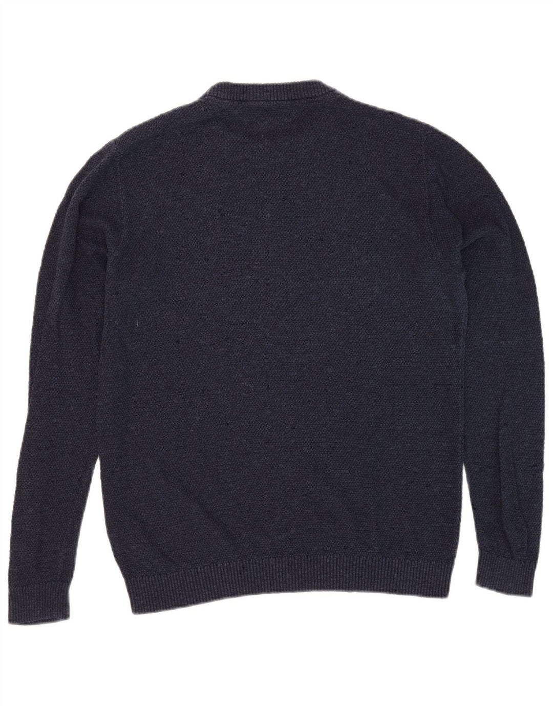 Jack & Jones Herren-Pullover mit Rundhalsausschnitt, mittelmarineblaue Baumwolle